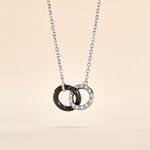 Collier Dina Argent Blanc C&eacute;ramique Et Oxyde De Zirconium - Colliers avec pierres Femme | Marc Orian