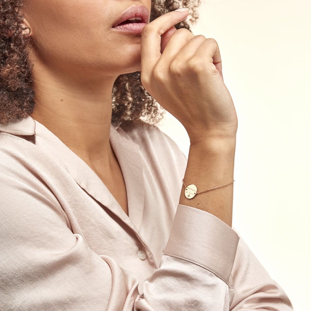 Bracelet Plaqué Or Maioun Oxyde De Zirconium - Bracelets Medailles Femme | Marc Orian