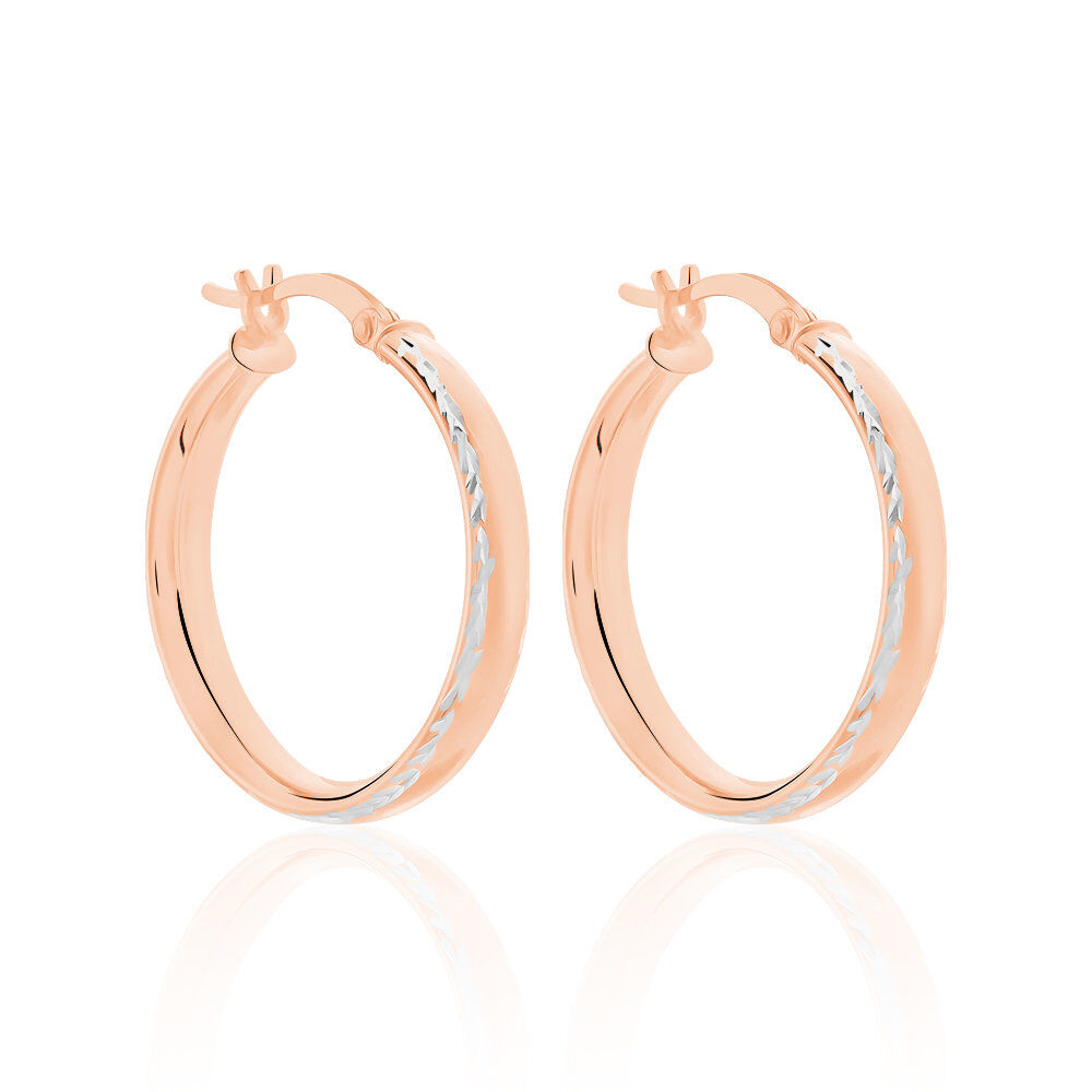 Créoles Argent Rose Ava - Créoles Femme | Marc Orian