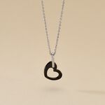 Collier Sumeyra Argent Blanc C&eacute;ramique Et Oxyde De Zirconium - Colliers avec pierres Femme | Marc Orian