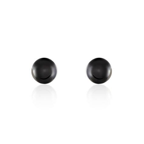 Boucles D'oreilles Puces Orbe Argent Blanc Céramique - Puces Femme | Marc Orian