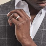 Alliance Marwan Ruban Bomb&eacute; Or Blanc - Alliances duo Unisex | Marc Orian