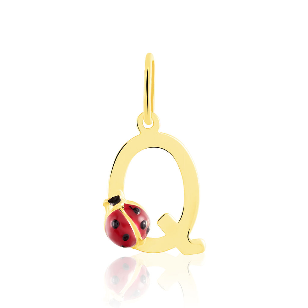Pendentif Helidie Coccinelle Lettre Or Jaune - Pendentifs Enfant | Marc Orian
