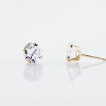 Boucles D'oreilles Puces Eddie Or Jaune Oxyde De Zirconium - Puces Femme | Marc Orian