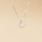 Collier Cherice Argent Blanc Oxyde De Zirconium - Colliers avec pierres Femme | Marc Orian