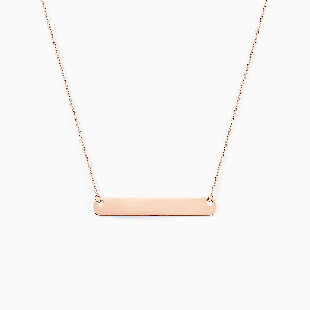 Collier Beavis Or Rose - Bijoux personnalis&eacute;s Femme | Marc Orian