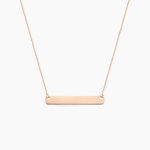 Collier Beavis Or Rose - Bijoux personnalis&eacute;s Femme | Marc Orian