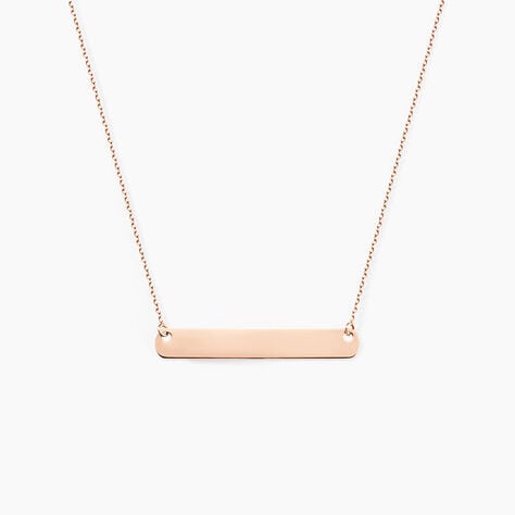 Collier Beavis Or Rose - Bijoux personnalis&eacute;s Femme | Marc Orian