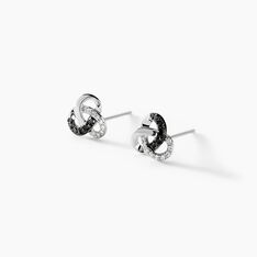 Boucles D'oreilles Puces Constellation Or Blanc Diamant - Clous d'oreilles Femme | Marc Orian