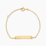Bracelet Identit&eacute;e Gaspardine Argent Dor&eacute; A L'Or 750/1000 - Gourmettes Femme | Marc Orian
