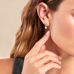 Boucles D'oreilles Pendantes Gaetane Argent Blanc Perle Oxyde - Pendantes Femme | Marc Orian