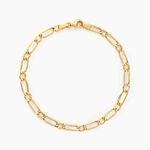 Bracelet Ophelio Maille Alternee 1/1 Or Jaune - Bracelets mailles Femme | Marc Orian