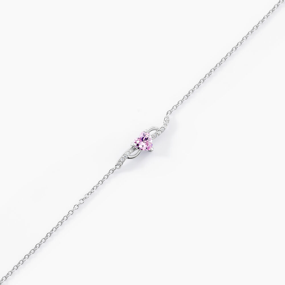 Bracelet Argent Blanc Avalon Oxyde De Zirconium - Bracelets chaînes Femme | Marc Orian