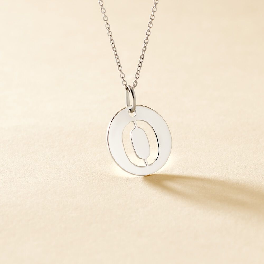Pendentif Elio O Argent Blanc - Bijoux fantaisie Famille | Marc Orian