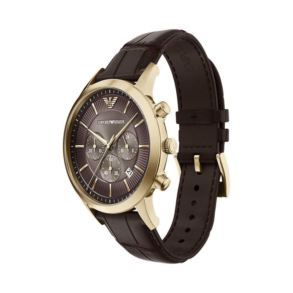 Montre Emporio Armani Marron - Montres &eacute;tanches Homme | Marc Orian