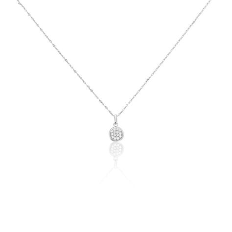 Collier Austen Argent Blanc Oxyde De Zirconium - Colliers avec pierres Femme | Marc Orian
