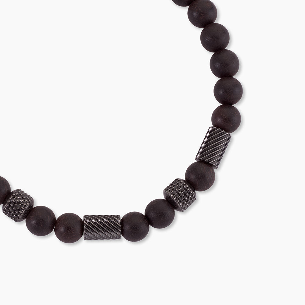 Bracelet Naturel Acier Noir - Bracelets cha&icirc;nes Homme | Marc Orian