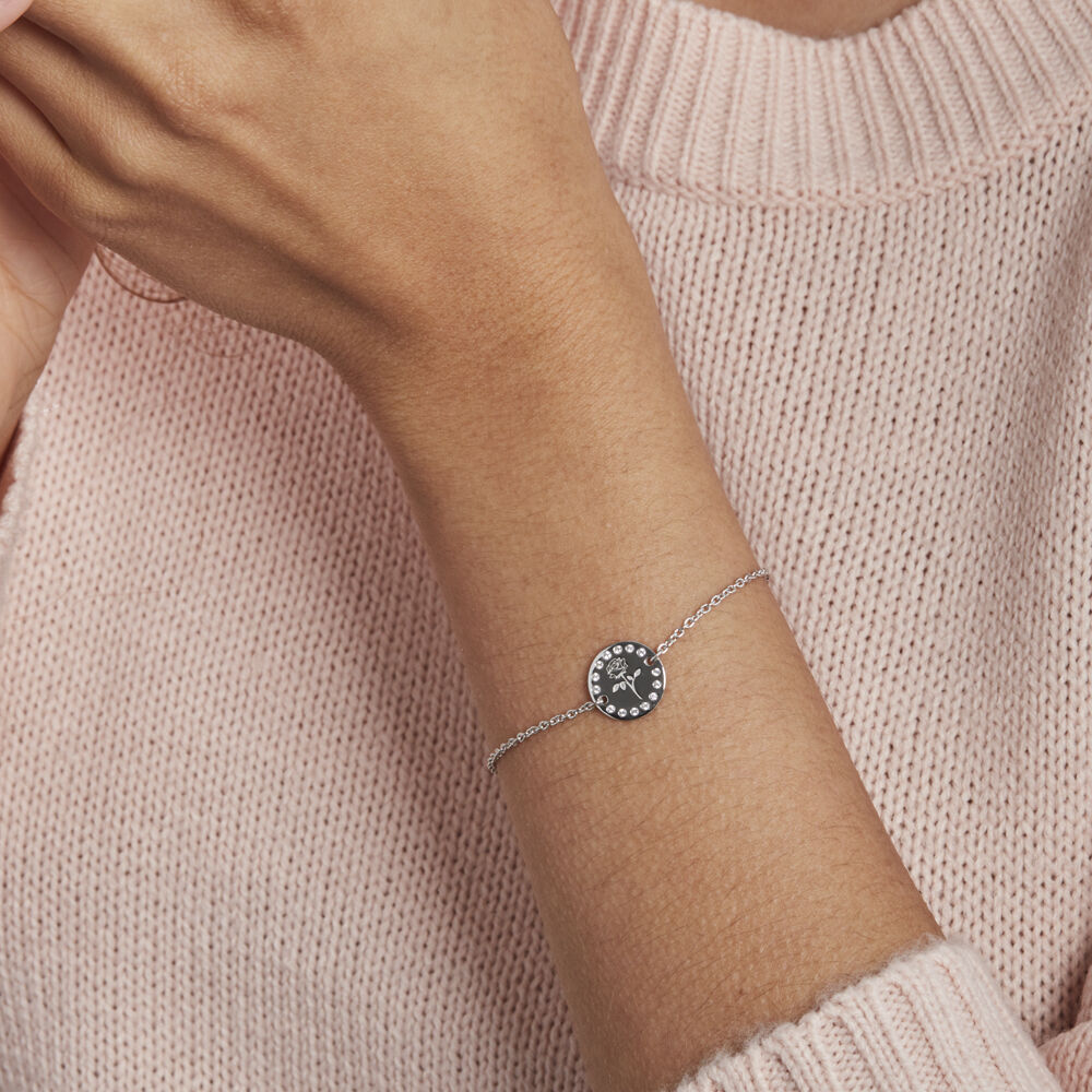 Bracelet Leonello Argent Oxydes De Zirconium - Bracelets Medailles Femme | Marc Orian