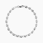 Bracelet Dami Maille Grain De Cafe Or Blanc - Bracelets mailles Femme | Marc Orian