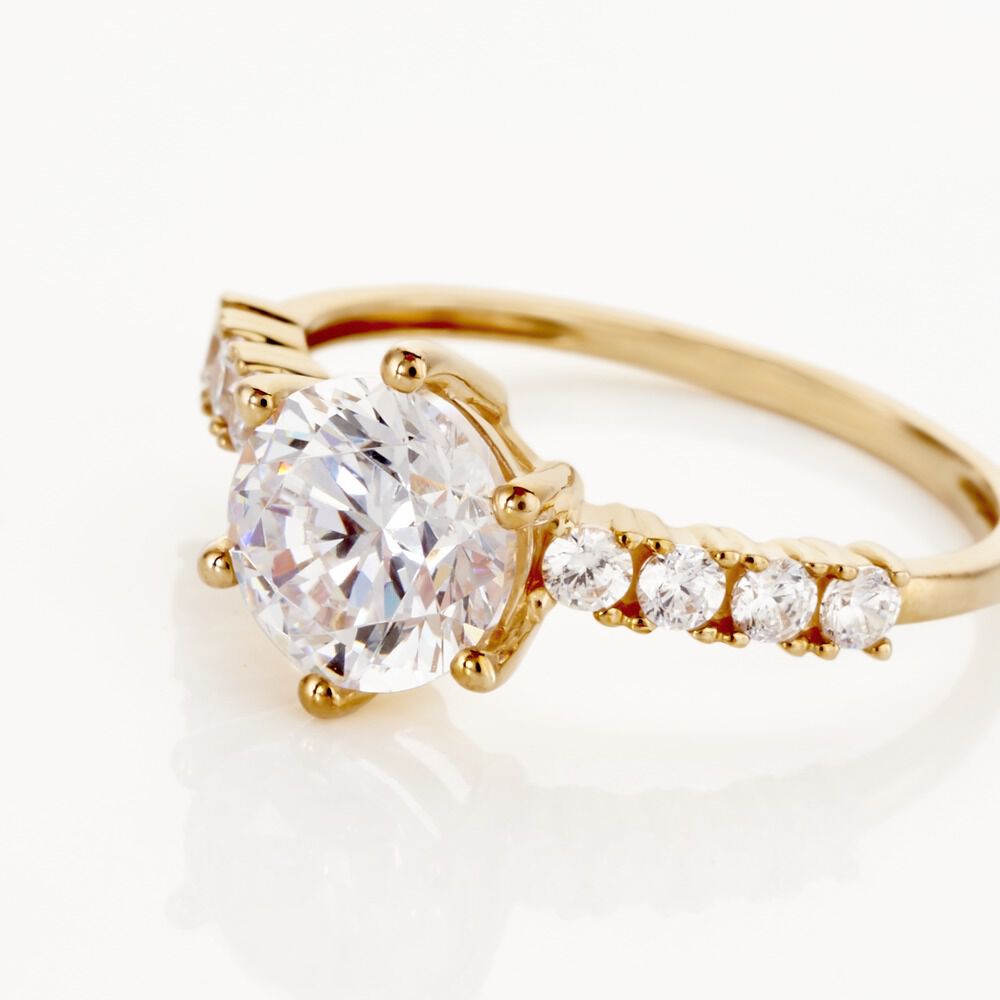 Solitaire Or Jaune Rachile Oxyde - Solitaires Femme | Marc Orian