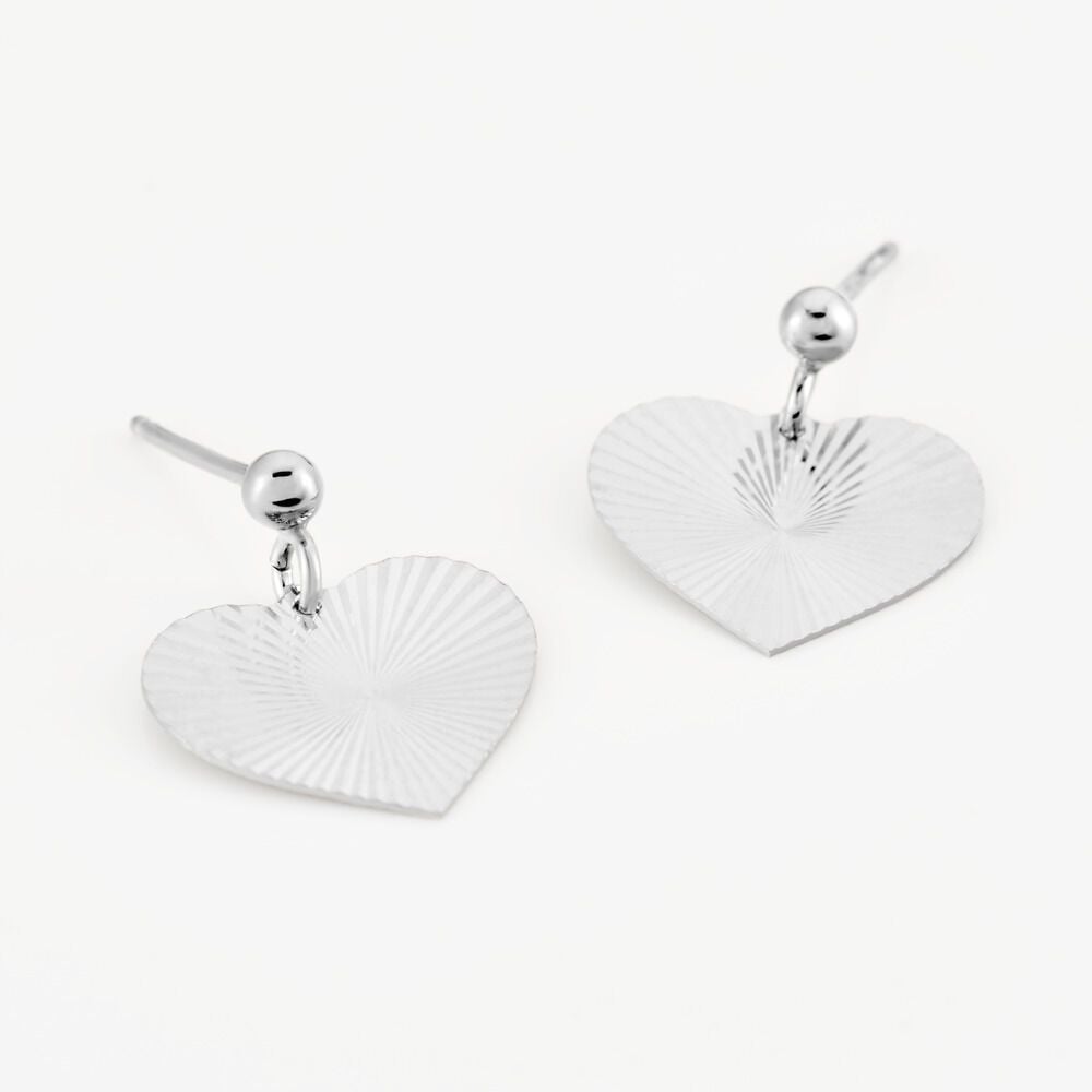 Boucles D'oreilles Pendantes Argent Blanc - Pendantes Femme | Marc Orian