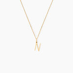 Pendentif Ionia Lettre Or Jaune - Pendentifs Famille | Marc Orian