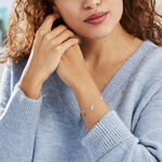 Bracelet Fabia Argent Blanc - Bracelets fantaisie Femme | Marc Orian
