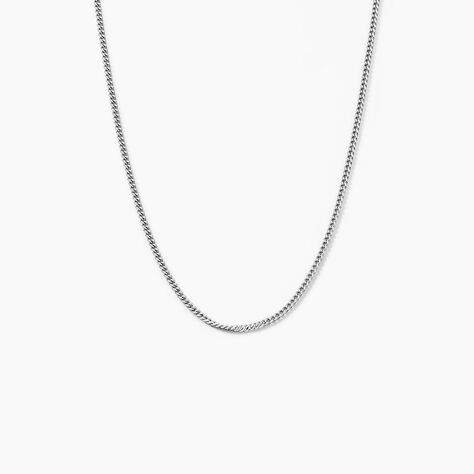 Cha&icirc;ne Clementine Argent Blanc - Colliers fantaisie Unisex | Marc Orian