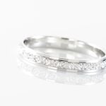 Alliance Heldea Ruban Plat Or Blanc - Alliances duo Unisex | Marc Orian