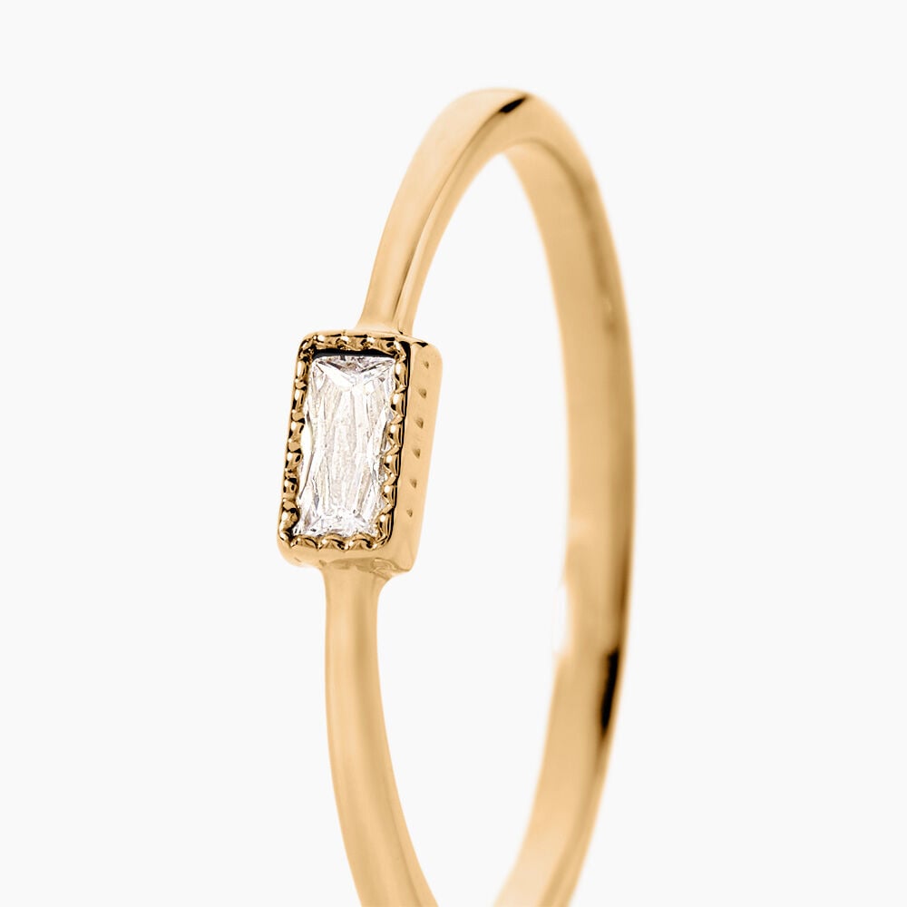 Bague Cerise Plaqu&eacute; Or Jaune Oxyde De Zirconium - Bijoux fantaisie Femme | Marc Orian