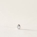 Collier Nylon Argent Blanc Oxyde - Colliers avec pierres Femme | Marc Orian