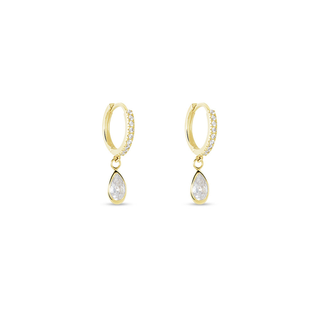 Créoles Or Jaune Arielle Oxyde De Zirconium - Créoles Femme | Marc Orian