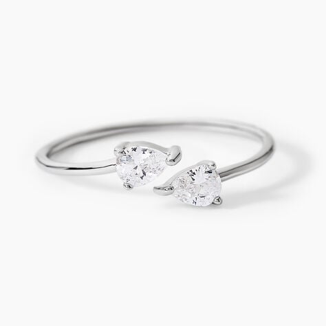 Bague Cinzia Argent Blanc Oxyde De Zirconium - Bijoux fantaisie Femme | Marc Orian