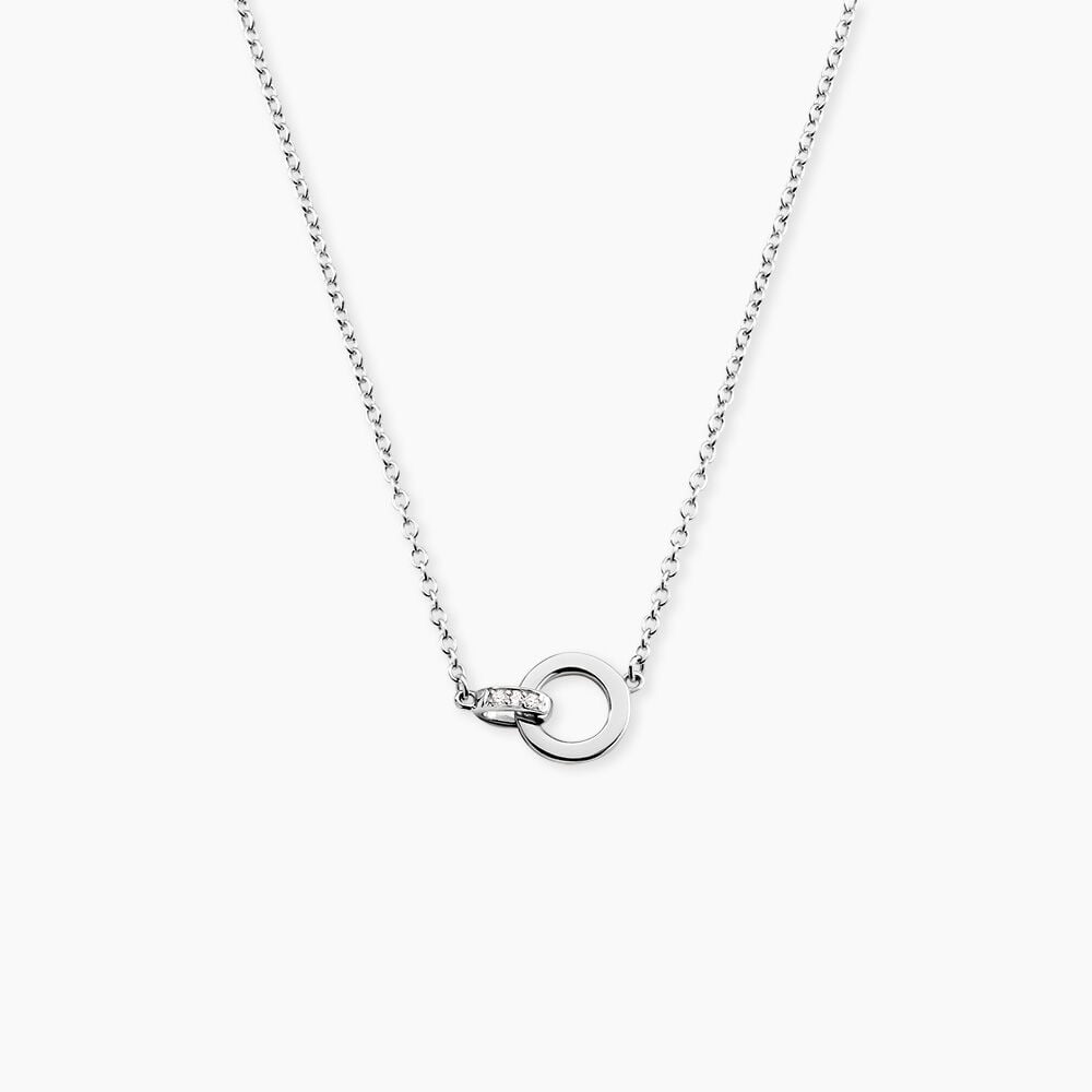 Collier Cristel Argent Blanc Oxyde De Zirconium - Colliers avec pierres Femme | Marc Orian