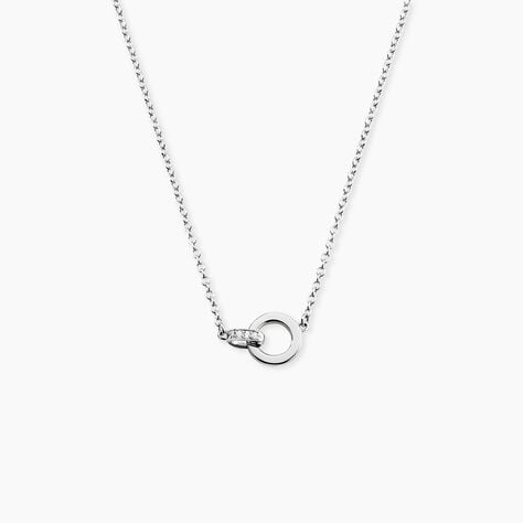 Collier Cristel Argent Blanc Oxyde De Zirconium - Colliers avec pierres Femme | Marc Orian