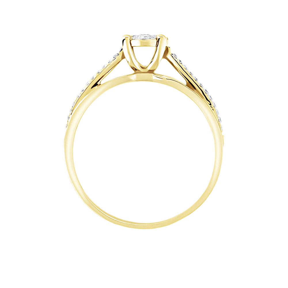 Bague Kate Or Jaune Diamant - Parures de mariage Femme | Marc Orian