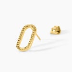 Boucles D'Oreilles Puces Ria  Acier Jaune - Puces Femme | Marc Orian