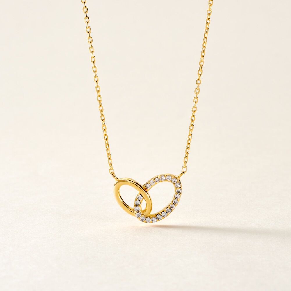 Collier Plaqu&eacute; Or Kimberlie Oxydes De Zirconium - Colliers avec pierres Femme | Marc Orian