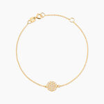 Bracelet Or Jaune Burak Oxyde De Zirconium - Bracelets Medailles Femme | Marc Orian