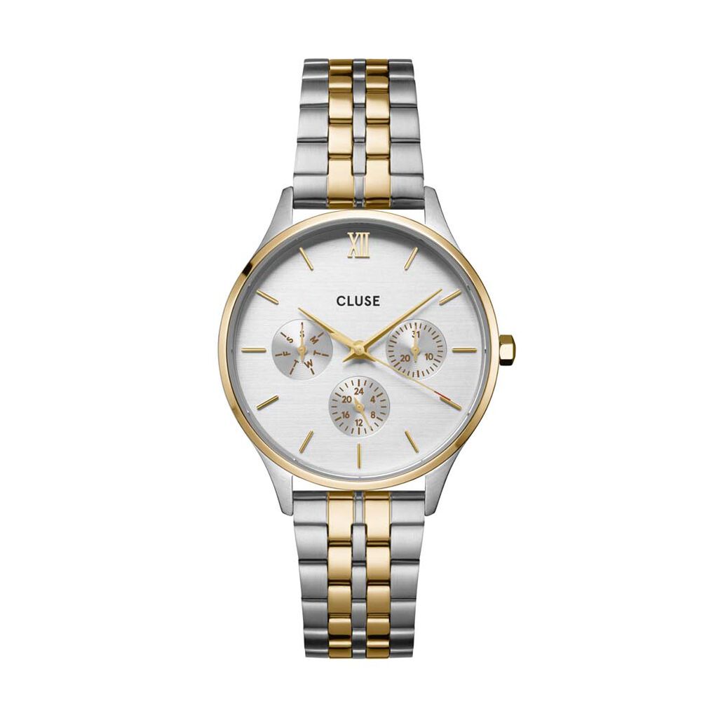 Montre Cluse Minuit Multifunction Argent&eacute; - Montres &eacute;tanches Femme | Marc Orian