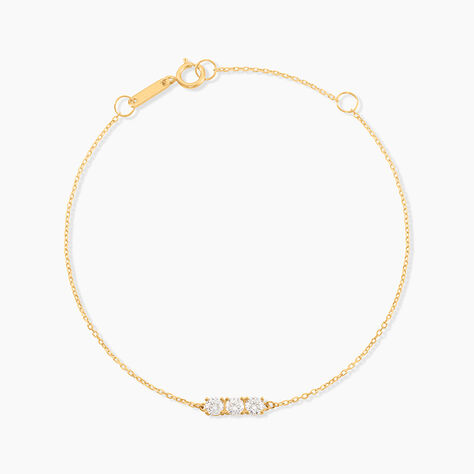 Bracelet Pryderi Or Jaune Oxyde De Zirconium - Bracelets cha&icirc;nes Femme | Marc Orian