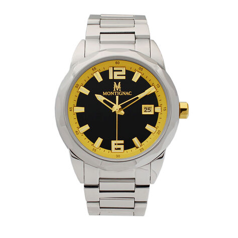 Montre Montignac Bicolore Doré / Noir - Montres classiques Homme | Marc Orian