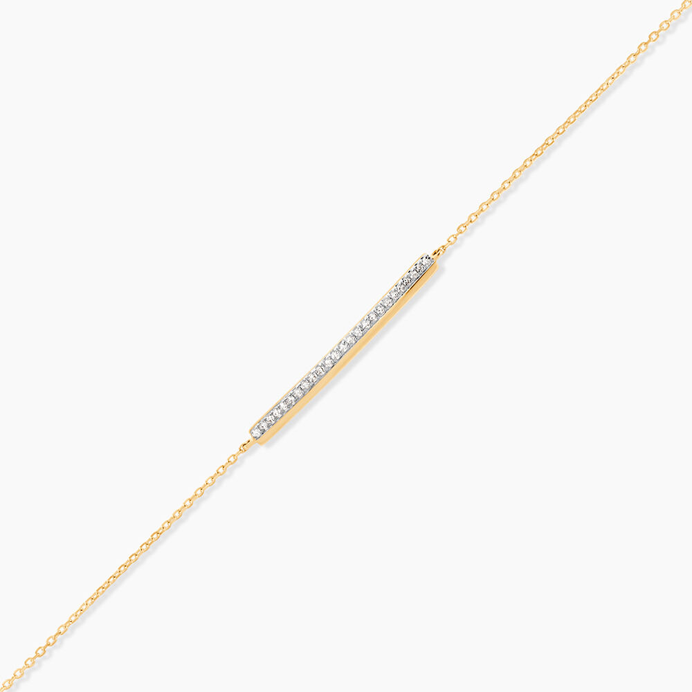 Bracelet Sahteene Or Jaune Diamant - Bracelets cha&icirc;nes Femme | Marc Orian