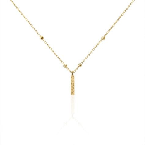 Collier Plaqu&eacute; Or Jaune Lettra - Colliers fantaisie Femme | Marc Orian