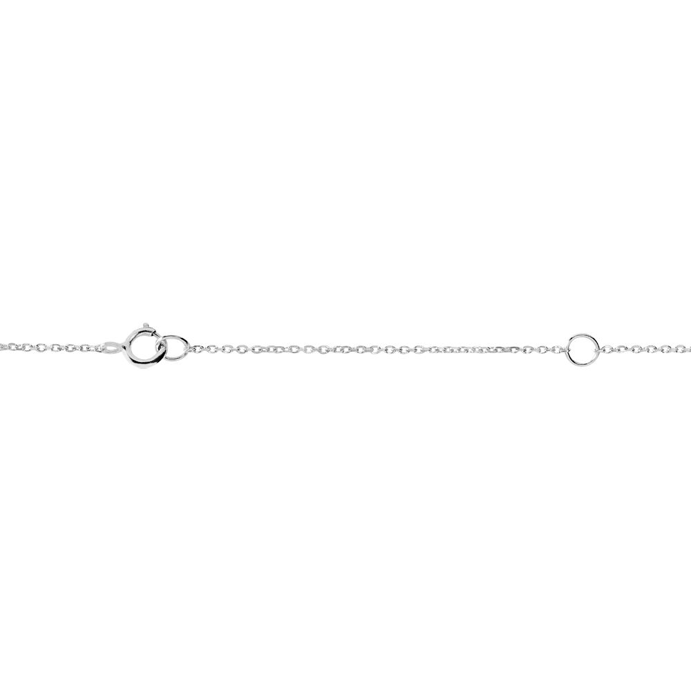 Collier Or Blanc Oxyde De Zirconium - Colliers avec pierres Femme | Marc Orian