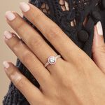 Bague Garine Or Rose Oxyde De Zirconium - Solitaires Femme | Marc Orian
