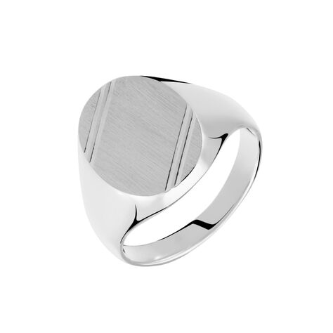 Chevalière Daniel Argent Blanc - Chevalières Homme | Marc Orian