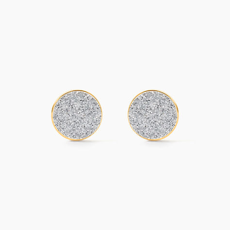 Boucles D'oreilles Puces Eryne Or Jaune - Puces Femme | Marc Orian