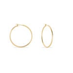 Cr&eacute;oles Ada Lisse Plaqu&eacute; Or Jaune - Cr&eacute;oles Femme | Marc Orian