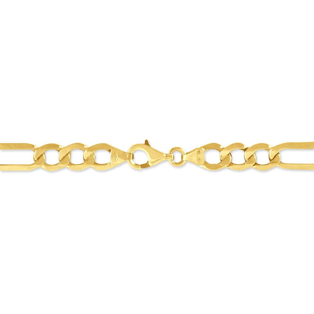 Bracelet Or Jaune Maille Altern&eacute;e - Bracelets mailles Homme | Marc Orian